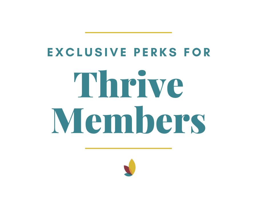 graphic reading exclusive perks for Thrive Members