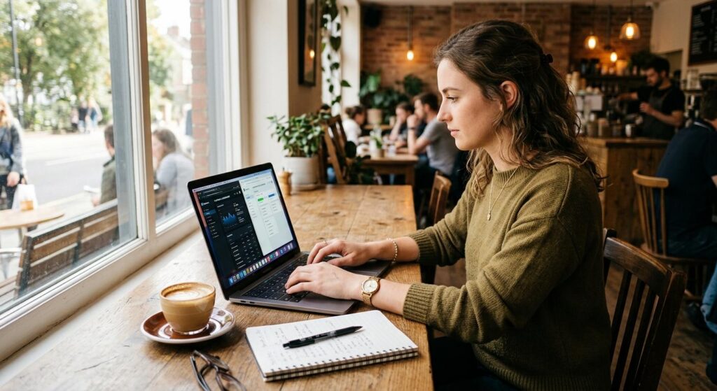 women working coworking space candid lifestyle horizontal